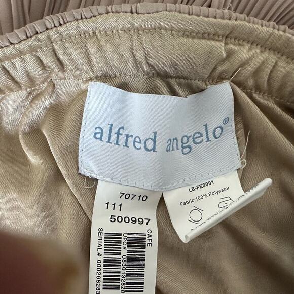 Alfred Angelo Pleated Skirt Size 18 Champagne / Light Tan - Picture 3 of 5